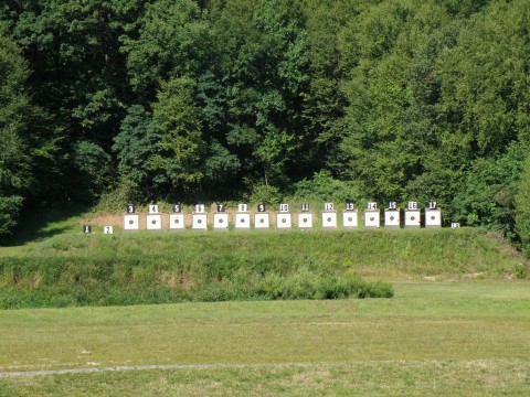 The 200 yard targets at Bell City Rifle Club in Southington CT
